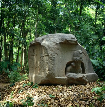 Altar 5, período preclásico de Olmec